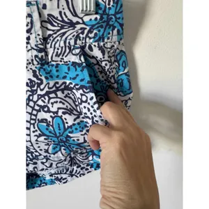 Lilly Pulitzer The Walsh Preppy Low Rise Shorts Blue White Size 0 thumbnail 4
