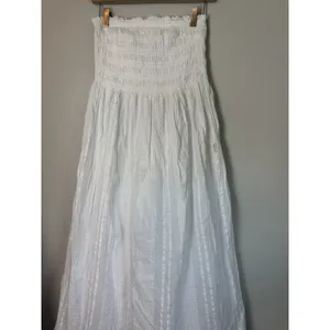 Sea Level Smocked Bodice Cotton Seersucker Cover-Up Dress Sz M NWOT NEW $115 thumbnail 8