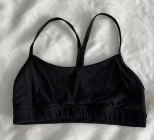 CRZ yoga black sports bra thumbnail 1