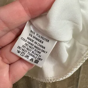 White Fox White Hook Eye Closure Corset Style Crop Top XL thumbnail 5