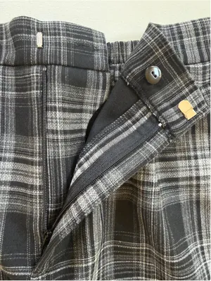 Abercrombie & Fitch Plaid Shorts Black/Light Gray Size XS thumbnail 5