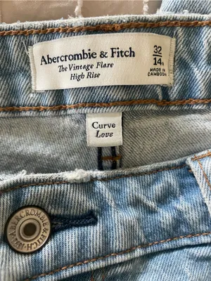 Abercrombie & Fitch Light Wash Flared‎ Leg High-Rise Jeans 14R thumbnail 3