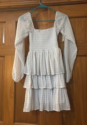 Madden NYC Gingham Dress Blue Size XS thumbnail 2