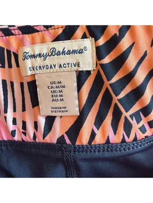 Tommy Bahama Everyday Active Tropical Pink Palm Print SKort Skirt, size Medium thumbnail 9