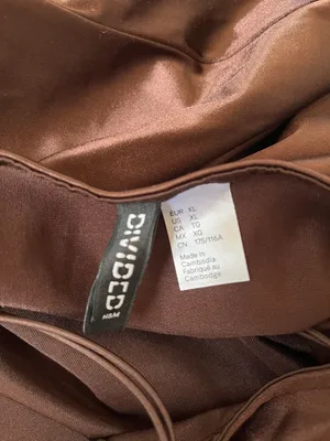 H&M Brown Silk Dress thumbnail 5