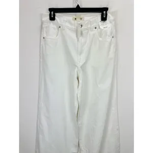 Madewell Superwide Leg Jeans Airy Denim Tile White High Rise Relaxed US 28 NWT thumbnail 8