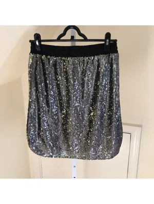 Anthropologie Harlyn NWT Sequin Stretch Waist Mini Skirt Drawstring Size XS thumbnail 8