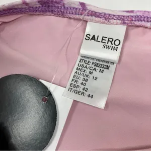 PACSUN Salero Swim Purple Zebra Print Strapless Bikini NWT Womens Medium thumbnail 3