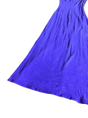 American Eagle Purple Stretchy Maxi Dress Short Sleeve Flowy Size Small Women's thumbnail 11