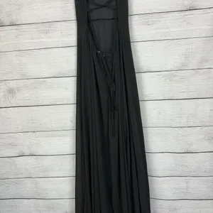 Lulus Strappy To Be Here Black‎ Lace-Up Maxi Dress Size Medium Black Backless thumbnail 8