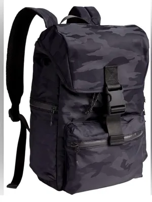 Athleta Venture Utility Backpack Black Camo Laptop Pocket Gym Work waterproof thumbnail 1