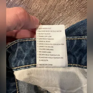 Kancan Denim Shorts Size Small Blue thumbnail 5