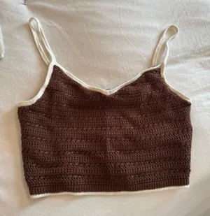Abercrombie Crochet Top Tank Knit thumbnail 1