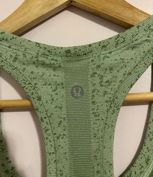 Lululemon Swiftly Tech Racerback Tank Top 2.0 *Race Length Distorted Noise Creamy Mint / Cedar Green 4 thumbnail 9
