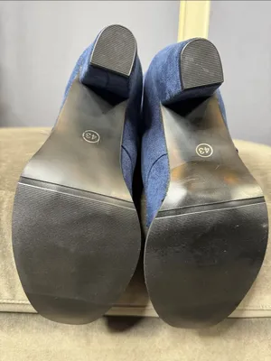 Tall Blue Faux Suede Lace-Up Women’s Boots Size 10 (43) NEW thumbnail 10
