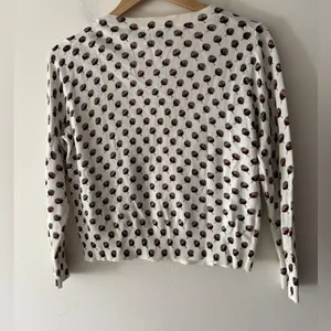 Ann‎ Taylor Loft Women's Button Up Sweater Cardigan Fan Design thumbnail 3