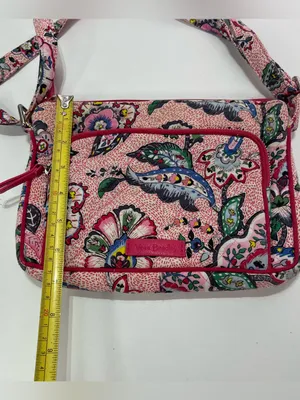 Vera Bradley Lil Hipster Shoulder Bag Floral Print Heart Lined Built in Wallet thumbnail 2
