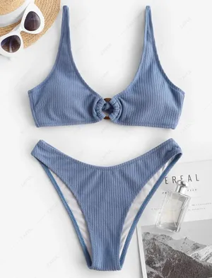 Zaful Blue Bikini Set thumbnail 1
