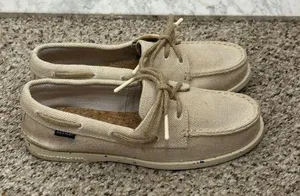 Sperry A/O 2-Eye Boat Shoe 100% Hemp/Ivory Women's Size 7 UK 4.6 Slip On Shoes thumbnail 2