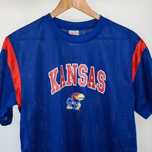 KU Jayhawks Football Jersey Crop Top thumbnail 4