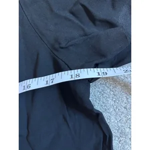Zara Woman Blouse Size M Black Short Sleeve Exposed Zipper High-Low Hem Top thumbnail 6