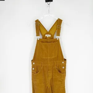 Madewell Straight Leg Cord Overalls Women's‎ Size S Antique Gold Utility Chic thumbnail 5
