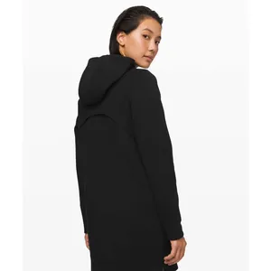 Lululemon Long Horizons Hoodie Black Size Medium Coat Jacket Travel Commute thumbnail 2