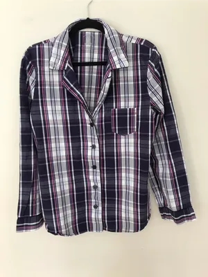 Victoria Secret Plaid Cotton Blend Pajama Set thumbnail 2