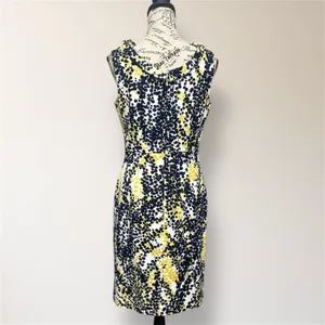Boden Martha‎ Floral Sheath Dress Yellow Blue Sleeveless Autumn Wedding Guest thumbnail 4