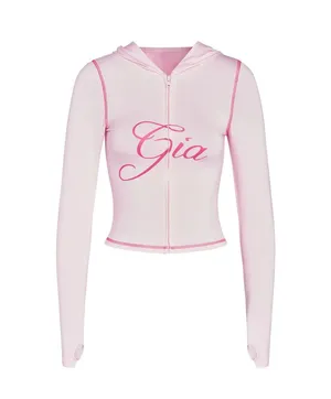 i.am.gia blare pink zip up jacket! thumbnail 1