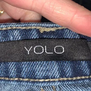 YOLO distressed blue Jean shorts Small‎ thumbnail 3