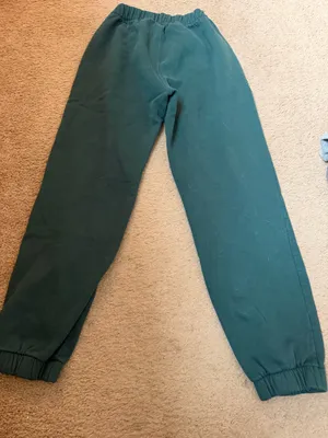 Hollister dark green cuffed sweatpants thumbnail 2