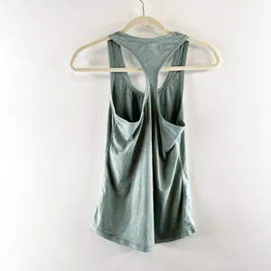 Vuori Lux Performance Sleeveless Racerback Tank Top Neptune Heather Green XS thumbnail 3