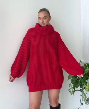 Prómesa Turtlneck sweater dress thumbnail 1