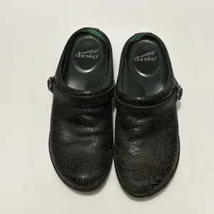 Dansko Allison Slip Resistant Mules Clogs Shoes Womens Size 8.5-9 US 39 EU Black thumbnail 5