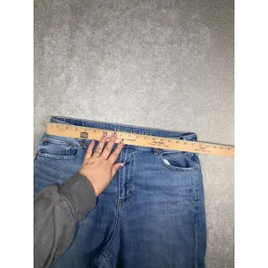 American Eagle Womens Super High-Rise Baggy Wide Leg Jeans 14 Meas: 34x27 thumbnail 8