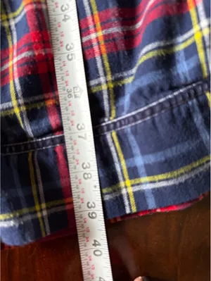 Aerie Cozy Plaid Flannel Lounge Pants with Drawstring Waist and Button Detail thumbnail 7