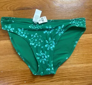 Aerie Real Good Green Tie‎ Dye Snowflake Bikini Bottom XS thumbnail 1