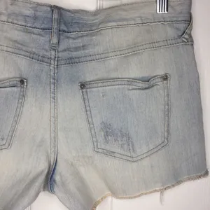 Free People Distressed Denim Shorts Light Wash thumbnail 13