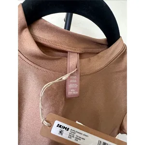 SKIMS T-shirt, Shine Spandex Tee, NWT, Sienna thumbnail 2