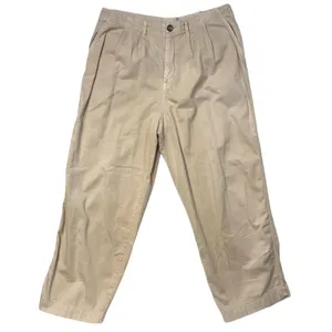 Free People 12 Pleated Tapered Chino Pants Tan Coastal‎ Academia Summer Granola thumbnail 1