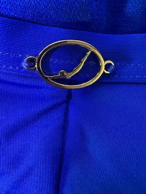Jantzen Royal Blue Ruched Halter One-Piece Swimsuit thumbnail 6