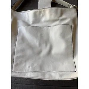 Mossimo‎ cream-colored faux leather hobo shoulder bag 15"x13 thumbnail 3