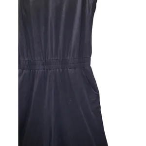 Pact Jumpsuit Medium Black Organic Cotton V-Neck Sleeveless Casual‎ Minimalist thumbnail 6