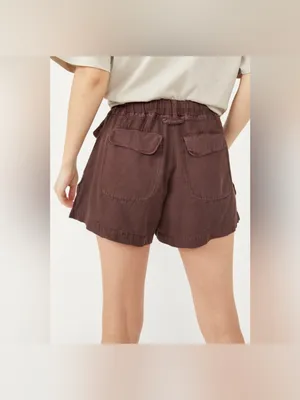 NWT Free People Off-Shore Utility Shorts - chocolate brown - XS thumbnail 7