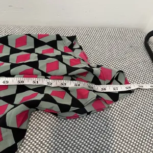 DVF Silk Kendyl Maxi Dress Hexagon Print Size XL Geometric thumbnail 12
