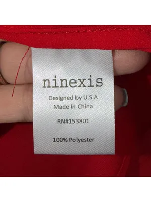Ninexis Red Ruffle Hem Cami Top Size S NWT thumbnail 3