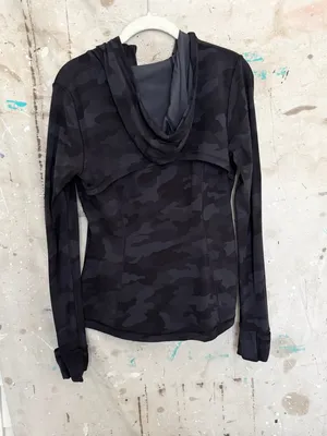 Lululemon Hooded Define Jacket Nulu, Heritage 365 Camo Deep Coal Multi thumbnail 4