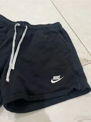 Nike Black French Terry Logo Shorts Size Small thumbnail 2
