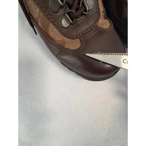 Coach Womens Hannah Brown Leather Signature‎ Monogram Canvas Hiking Ankle Boots thumbnail 11